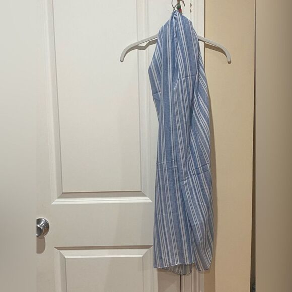 Gap oblong scarf white and blue stripes - Picture 2 of 4
